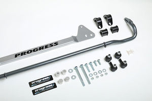 Progress Tech 92-95 Honda Civic / 92-95 Honda Del Sol Tubular Rear Sway Bar (25mm - Adjustable)