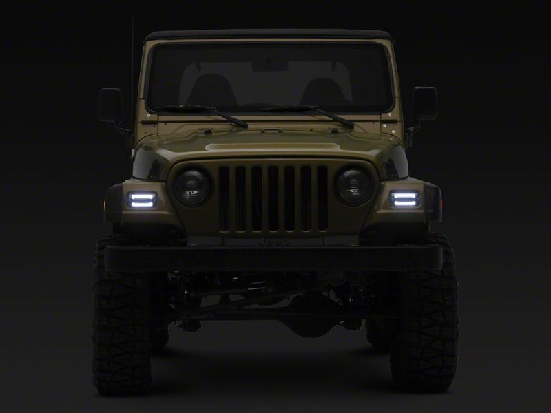 Raxiom 97-06 Jeep Wrangler TJ Axial Series LED Sequential Cornering Lights- Clear