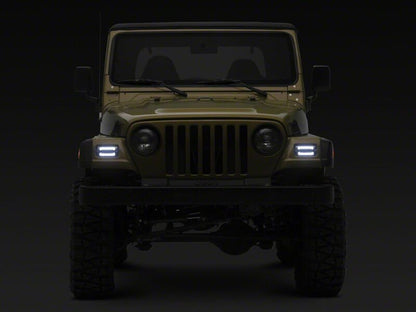 Raxiom 97-06 Jeep Wrangler TJ Axial Series LED Sequential Cornering Lights- Clear