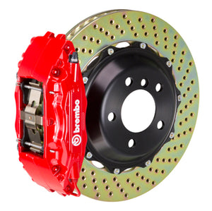 Brembo 12-16 Front-S Front GT BBK 6 Piston Cast 355x32 2pc Rotor Drilled-Red