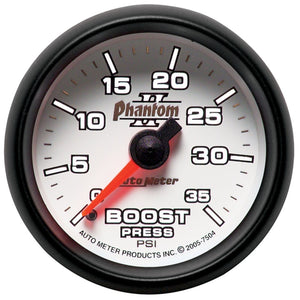 Autometer Phantom II 52.4mm Mechanical 0-35 PSI Boost Gauge