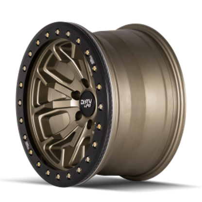 Dirty Life 9303 DT-1 17x9 / 8x170 BP / -12mm Offset / 130.8mm Hub Satin Gold Wheel - Beadlock