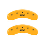 MGP 4 Caliper Covers Engraved Front & Rear MGP Yellow Finish Black Char 2006 Ford Expedition