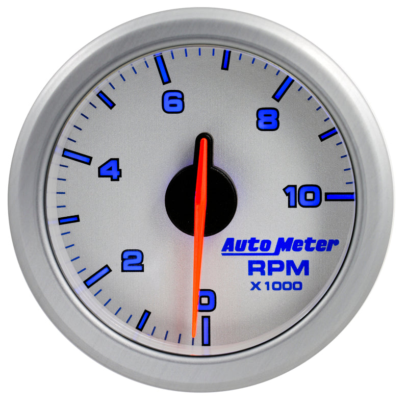 Autometer Airdrive 2-1/6in Tachometer Gauge 0-10K RMP - Silver