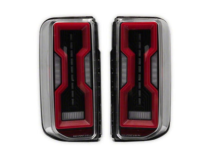 Raxiom 21-26 Ford Bronco Axial Series LED Tail Lights- Black Housing- Clear Lens