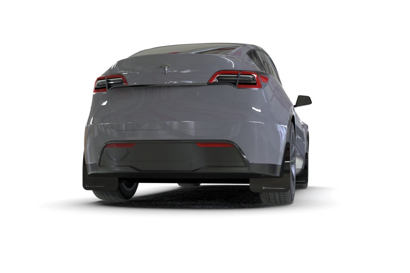 Rally Armor 20-24 Tesla Model Y Black UR Mud Flap w/Dark Grey Logo