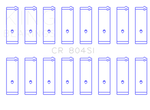 King Engine Bearings Ford 260Ci 289Ci 302 5.0L Windsor (Size STDX) Connecting Rod Bearing Set