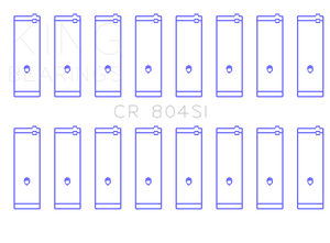 King Engine Bearings Ford 260Ci 289Ci 302 5.0L Windsor (Size STDX) Connecting Rod Bearing Set