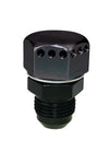 Moroso Positive Seal Vented Fitting -8An Male - Aluminum - Single