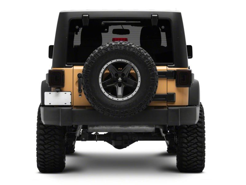 Raxiom 07-18 Jeep Wrangler JK Axial Series LED Tail Lights- Black Housing (Smoked Lens)