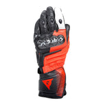 Dainese Carbon 4 Long Leather Gloves Black/Fluorescent-Red/White - XS