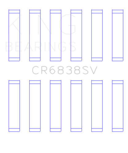 King Engine Bearings Ford 276DT/D17TED4/AJD 2.7L V6 (Size +0.10) Rod Bearing Set