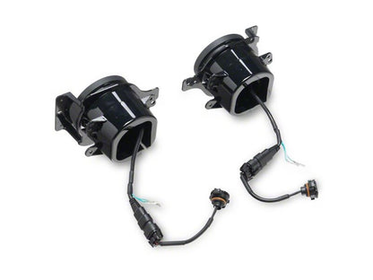 Raxiom 18-26 Jeep Wrangler JL LED Fog Lights with Amber Turn Signal