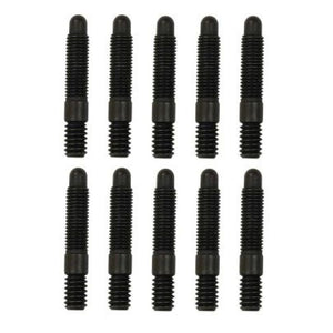 Moroso Bullet Nose Black OX Studs - 1/4-20 X 1/4-28 X 1.5 Long (10 Pack)