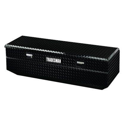 Tradesman Aluminum Flush Mount Truck Tool Box Full/Wide (36in.) - Black