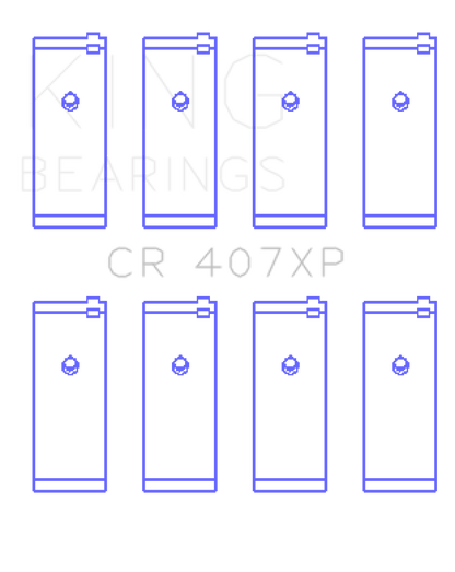 King Engine Bearings Nissan CA16DET/CA18DET/CA20ET (Size .026) Connecting Rod Bearings (Set of 4)