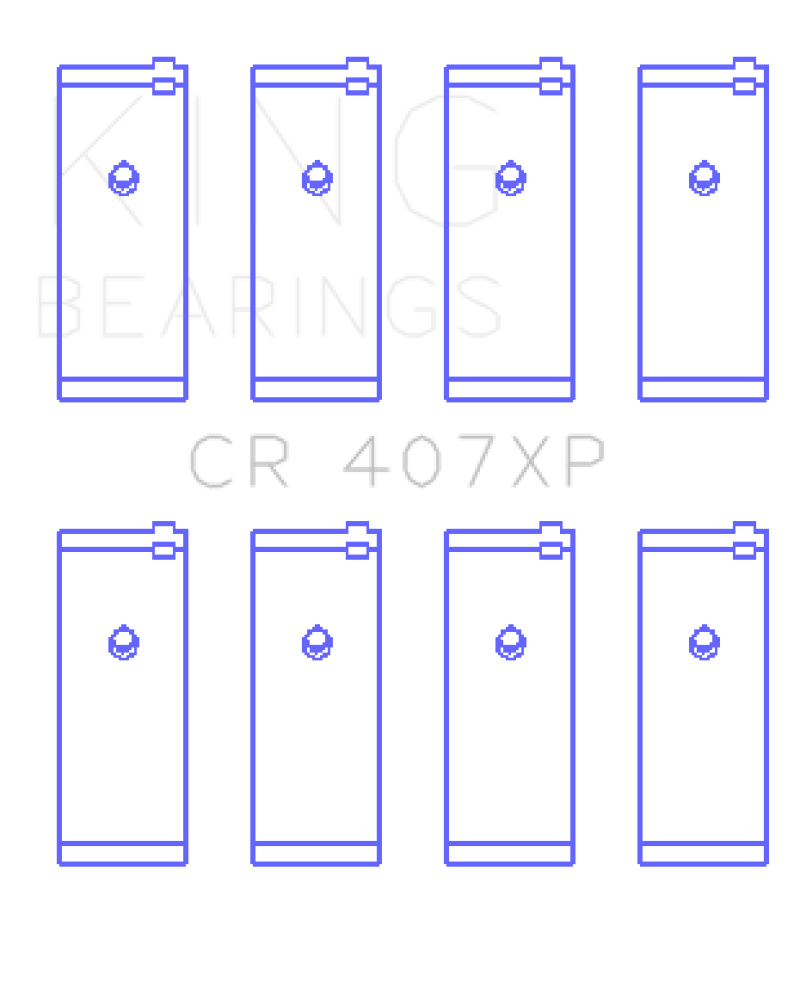 King Engine Bearings Nissan CA16DET/CA18DET/CA20ET (Size 0.5) Connecting Rod Bearings
