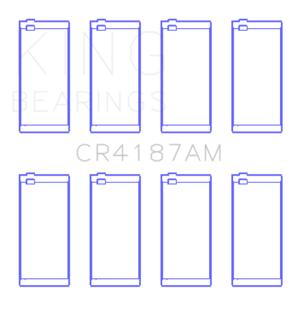 King Engine Bearings Toyota 2LT/3L AM-Series 4 Pairs Connecting Rod Bearing Set