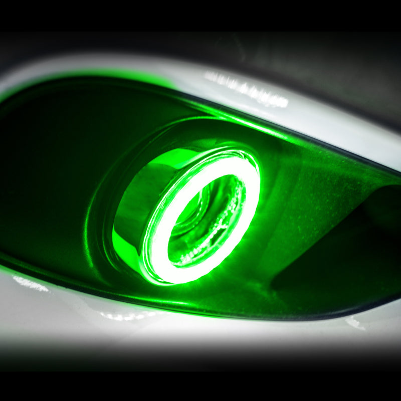 Oracle 04-12 Nissan Titan Surface Mount LED Fog Light Halo Kit - Green