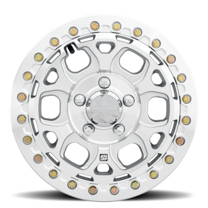 Method MR416 Beadlock 15x7 / 6x5.5 / 74mm Offset / 78.30mm Bore - Machined Clear Coat Wheel
