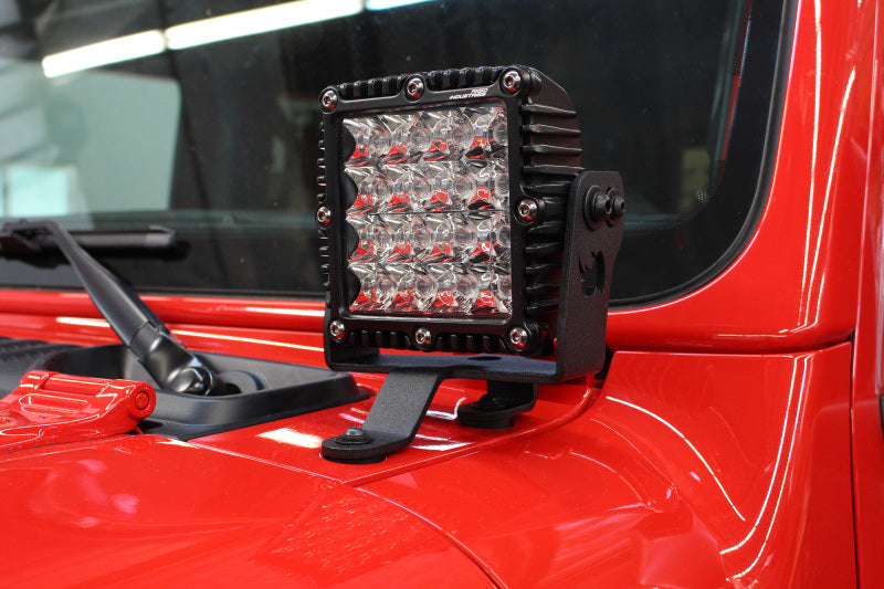 Go Rhino 18-20 Jeep Wrangler JL/JLU/Gladiator JT Light Mount - 6in Q4 Series