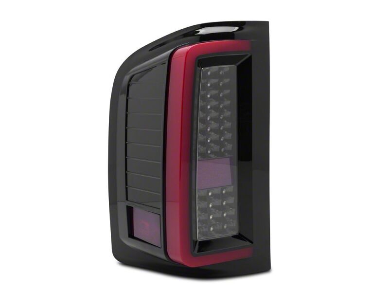 Raxiom 07-13 Chevrolet Silverado 1500 G2 LED Tail Lights- Black Housing- Smoked Lens