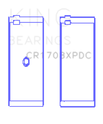 King Engine Bearings Chevrolet Custom Coated Performance Rod Bearing - Single (Size STDX)