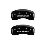 MGP 4 Caliper Covers Engraved Front & Rear EDGE/2015 Black finish silver ch