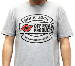 RockJock T-Shirt w/ Vintage Logo Gray XXL Print on the Front