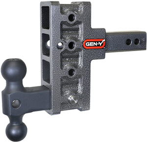 Gen-Y Mega Duty 2in Shank 5in Offset Drop 1.5K TW 10K Hitch w/GH-031 Dual-Ball