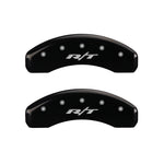 MGP 4 Caliper Covers Engraved Front & Rear RT Black finish silver ch