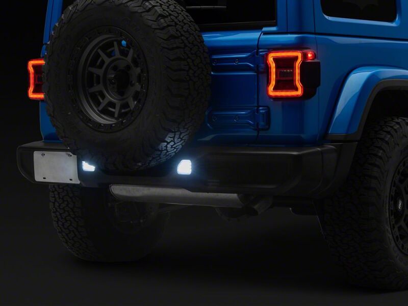 Raxiom 18-26 Jeep Wrangler JL Clear LED Rear Bumper Reflector Lights- White LED