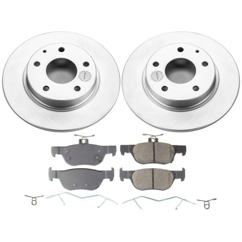 Power Stop 2019 Mazda 3 Rear Z17 Evolution Geomet Coated Brake Kit