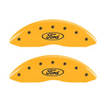 MGP 2 Caliper Covers Engraved Front Oval Logo/Ford Yellow Finish Blk Char 1998 Ford E-150