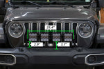 Diode Dynamics Jeep JL SS5 4-Pod CrossLink Grille Lightbar Kit Sport - Yellow Combo