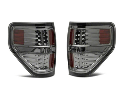 Raxiom 09-14 Ford F-150 Styleside LED Tail Lights- Black Housing- Smoked Lens