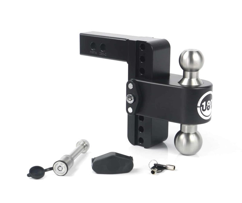 Weigh Safe 180 Hitch 6in Drop Hitch & 2in Shank (10K/12.5K GTWR) w/WS05 - Black Cerakote