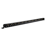 Go Rhino Xplor Blackout Combo Series Sgl Row LED Light Bar w/Amber (Side/Track Mount) 31.5in. - Blk