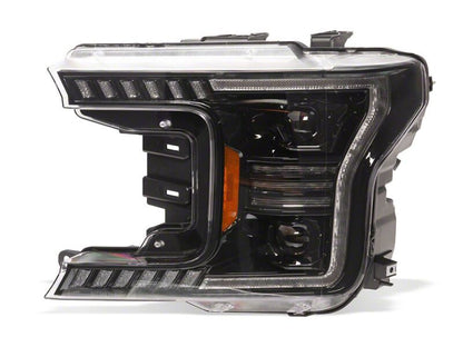 Raxiom 18-20 Ford F-150 LED Halo Surround Headlights with White DRL- Black Housing- Clear Lens