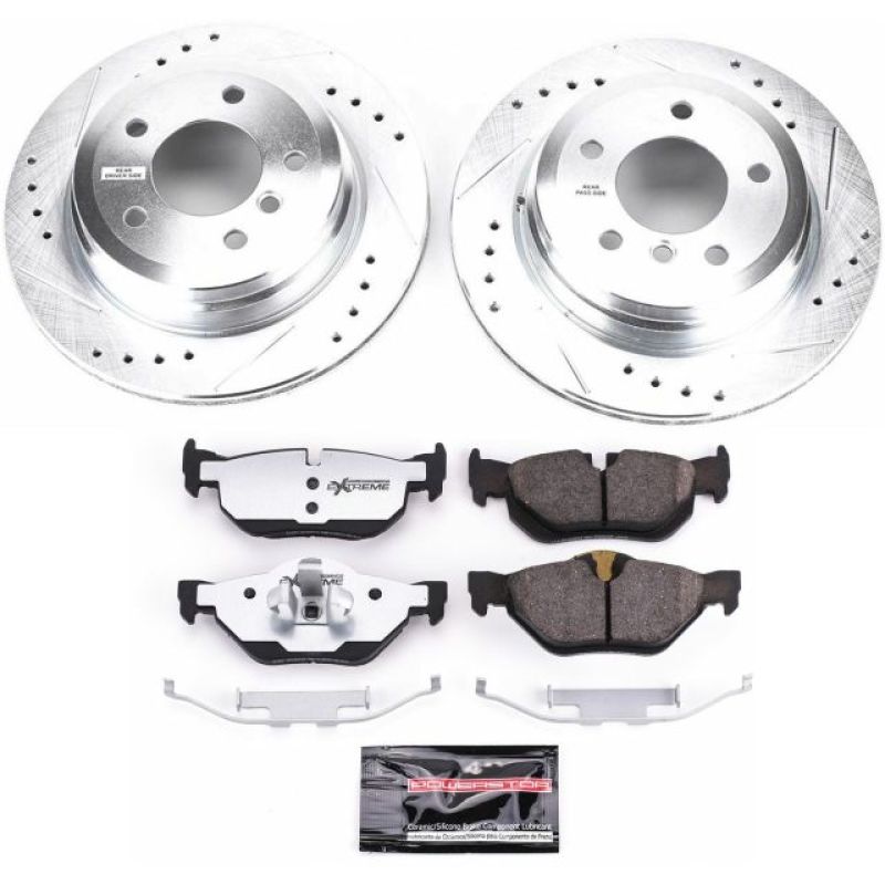 Power Stop 07-10 BMW 328i Rear Z26 Street Warrior Brake Kit