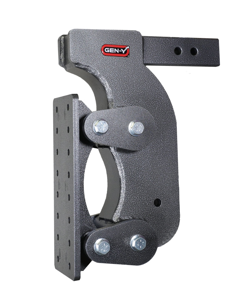 Gen-Y The Boss Torsion-Flex Pintle Plate 2.5in Shank 15in Drop 21K Hitch w/GH-0100 Stabilizer Kit