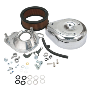 S&S Cycle 93-99 BT/91-03 Sportster Models Teardrop Air Cleaner Kit for S&S Super E/G Carb