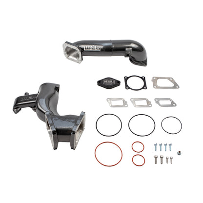 Wehrli 11-16 Chevrolet 6.6L LML Duramax High Flow Y-Bridge Kit - Sparkle Bomber Orange