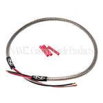 NAMZ Headlight Harness (SS Braided & Clear Coated - Stock Length)