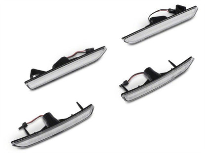 Raxiom 10-14 Ford Mustang Axial Series LED Side and Quarter Marker Lights- Clear