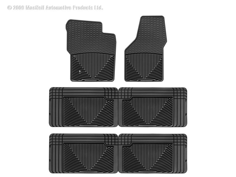 WT Rubber Mats - Front - Blk