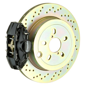 Brembo 99-05 323i/325i/328i (Excl. xDrive) Rr GT BBK 2 Pist Cast 2pc 294x19 1pc Rotor Drilled-Black