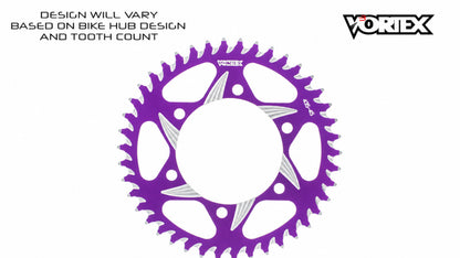 Vortex Racing 49 Tooth 520 Rear Sprocket - Purple