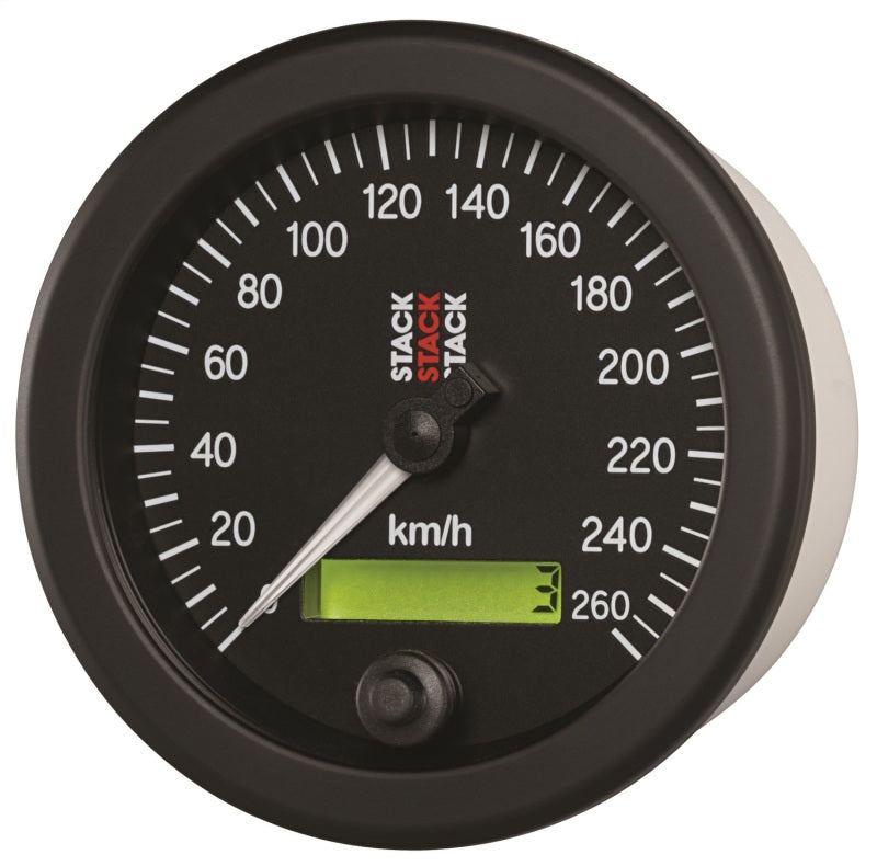 Autometer Stack 88mm 0-260 KM/H Electronic Speedometer - Black