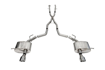 Corsa 2011-2025 Dodge Durango Xtreme 2.5in Cat-Back Dual Rear Exit w/ Single 4.5in Polished Tips